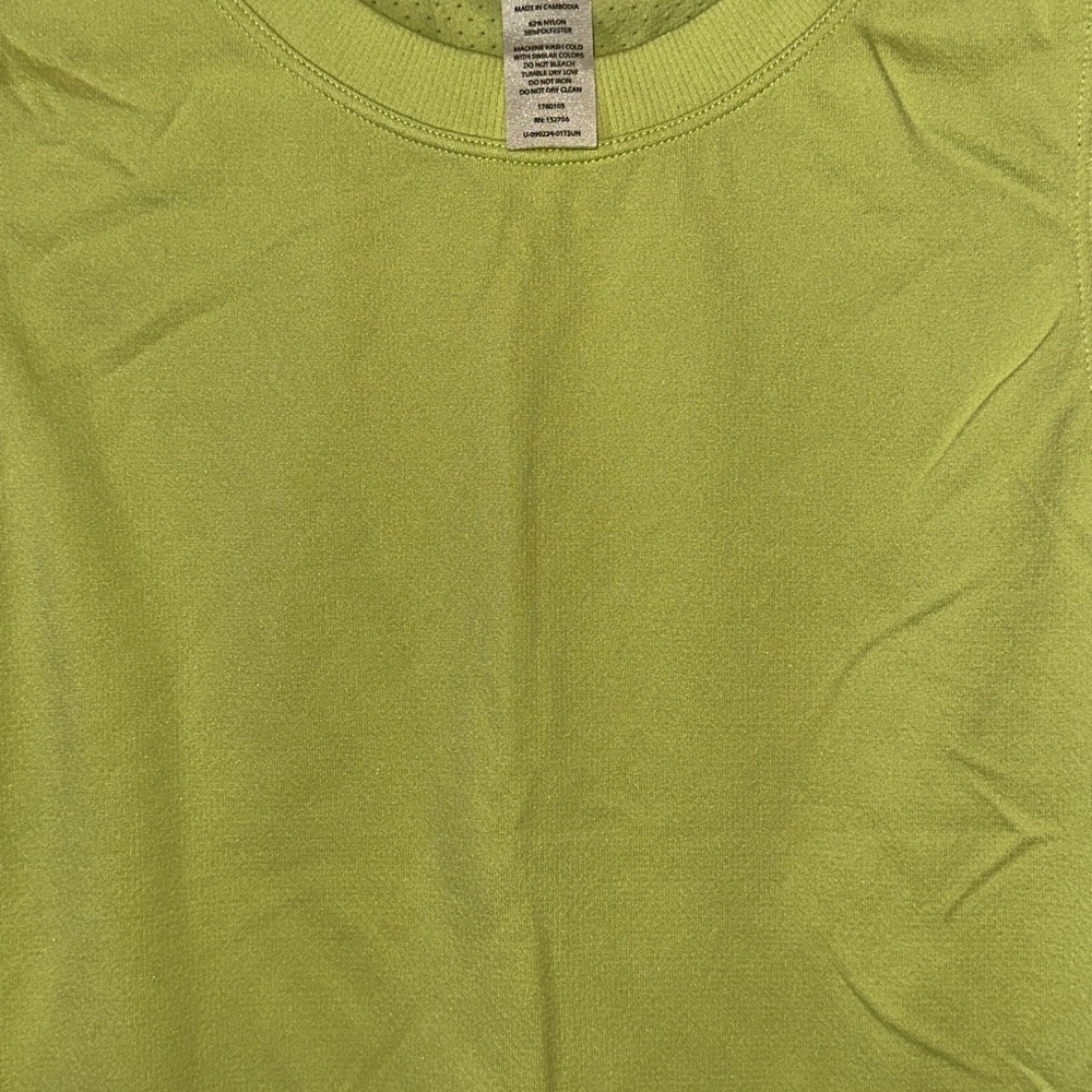 Tuff Athletics Neon Lime Yellow Athletic Tank Top - Picture 2 of 4